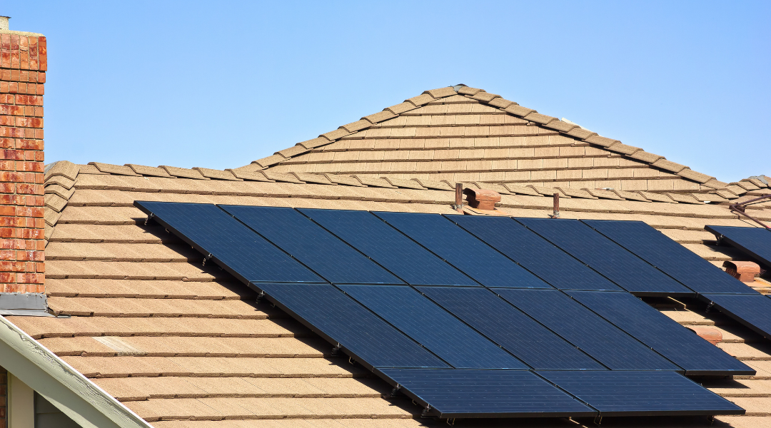 solar panels on home